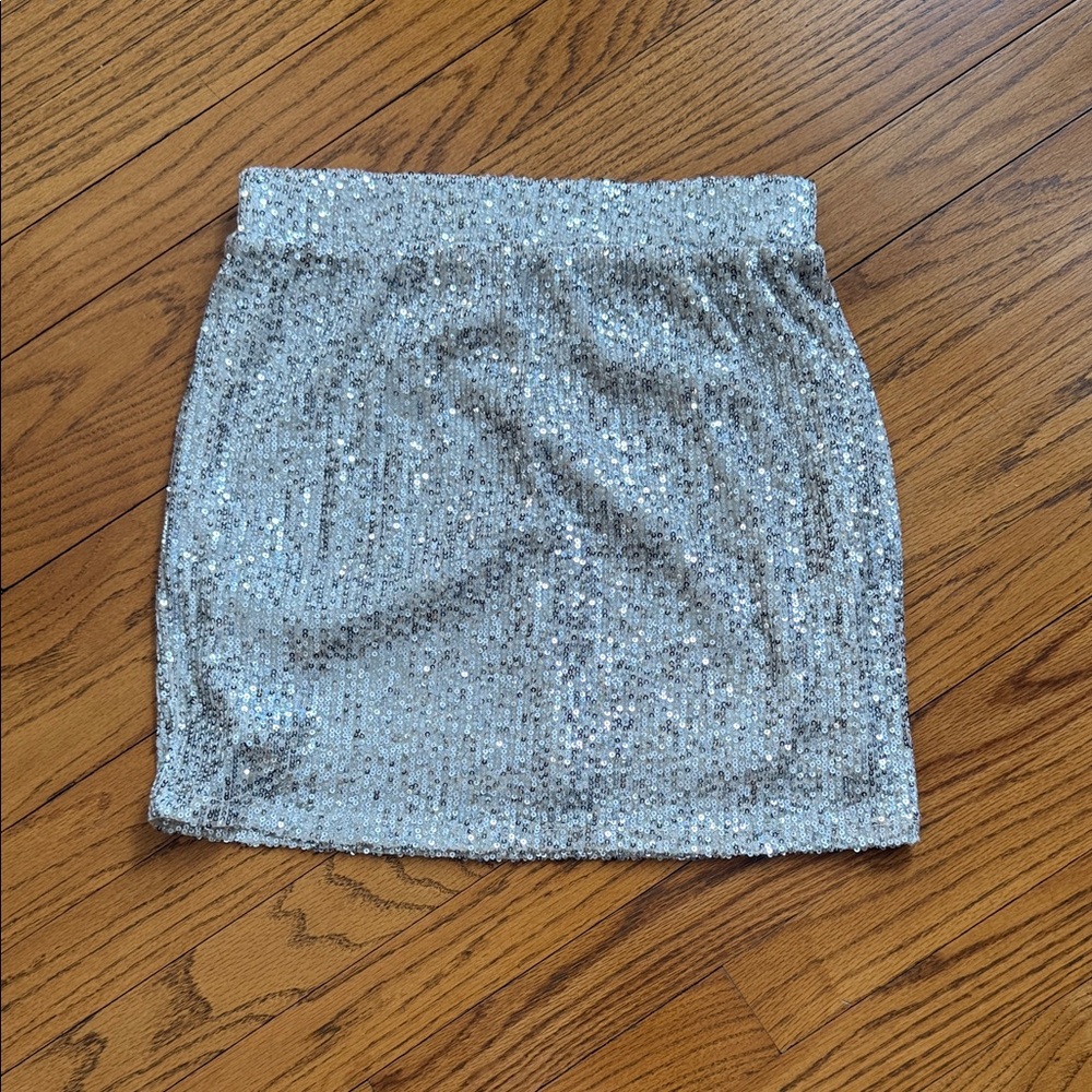 Love on a Hanger Sparkling Gold Mini Skirt
